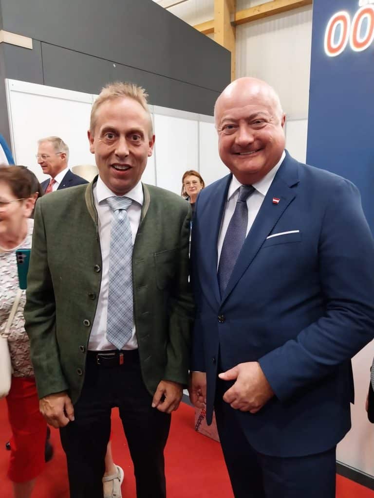 MdB Hans Koller im Austausch mit Österreichs Bundeskanzler Christian Stocker