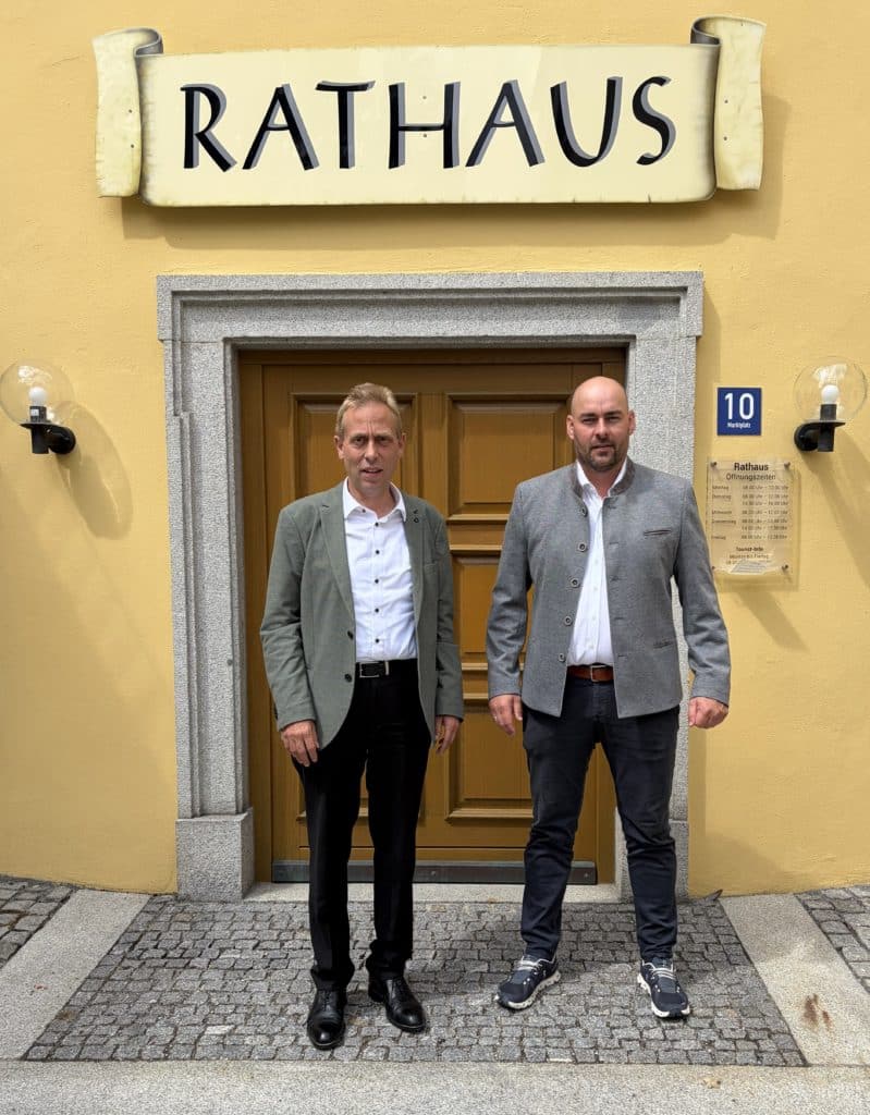 MdB Hans Koller besucht den neuen Witzmannsberger Bürgermeister Anton Käser zum Antrittsbesuch