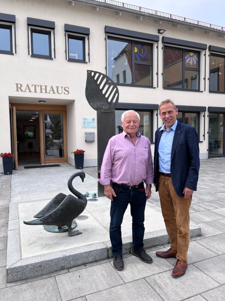 Antrittsbesuch bei Bürgermeister Michael Diewald: MdB Hans Koller zu Gast in Beutelsbach